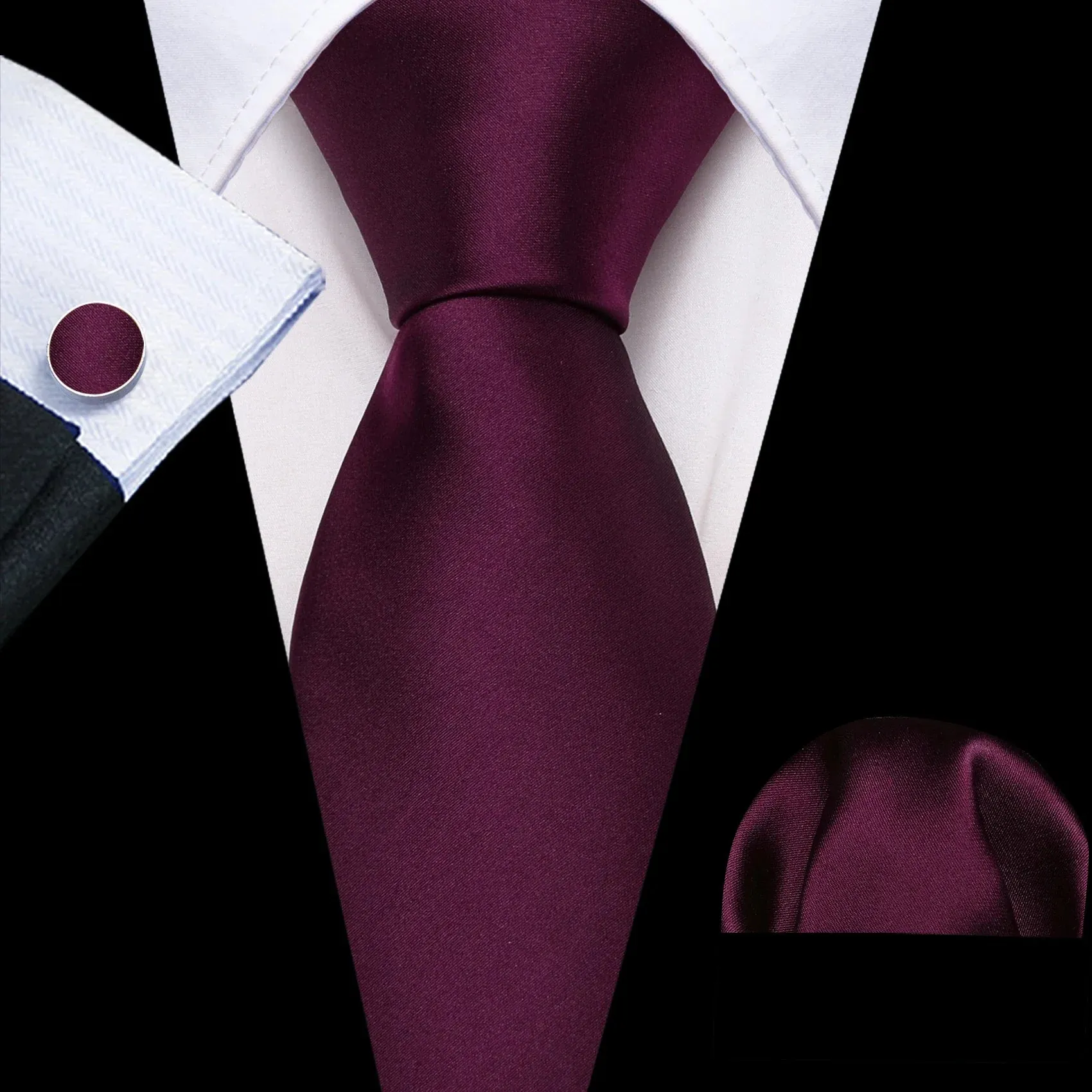 Solid Silk Men's Tie