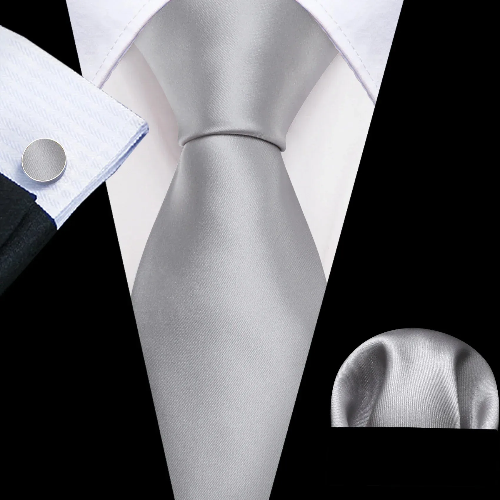 Solid Silk Men's Tie