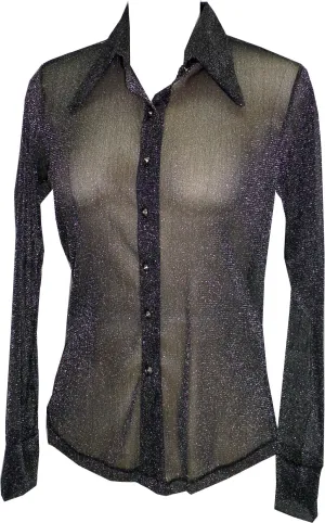 Sparkling Button Front Shirt