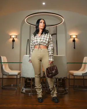 Stacked (Khaki Denim)