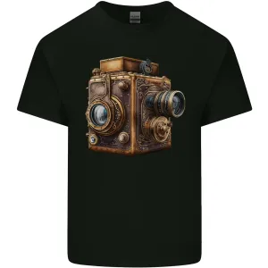 Steampunk Camera Photography Photographer Mens Light Cotton T-Shirt