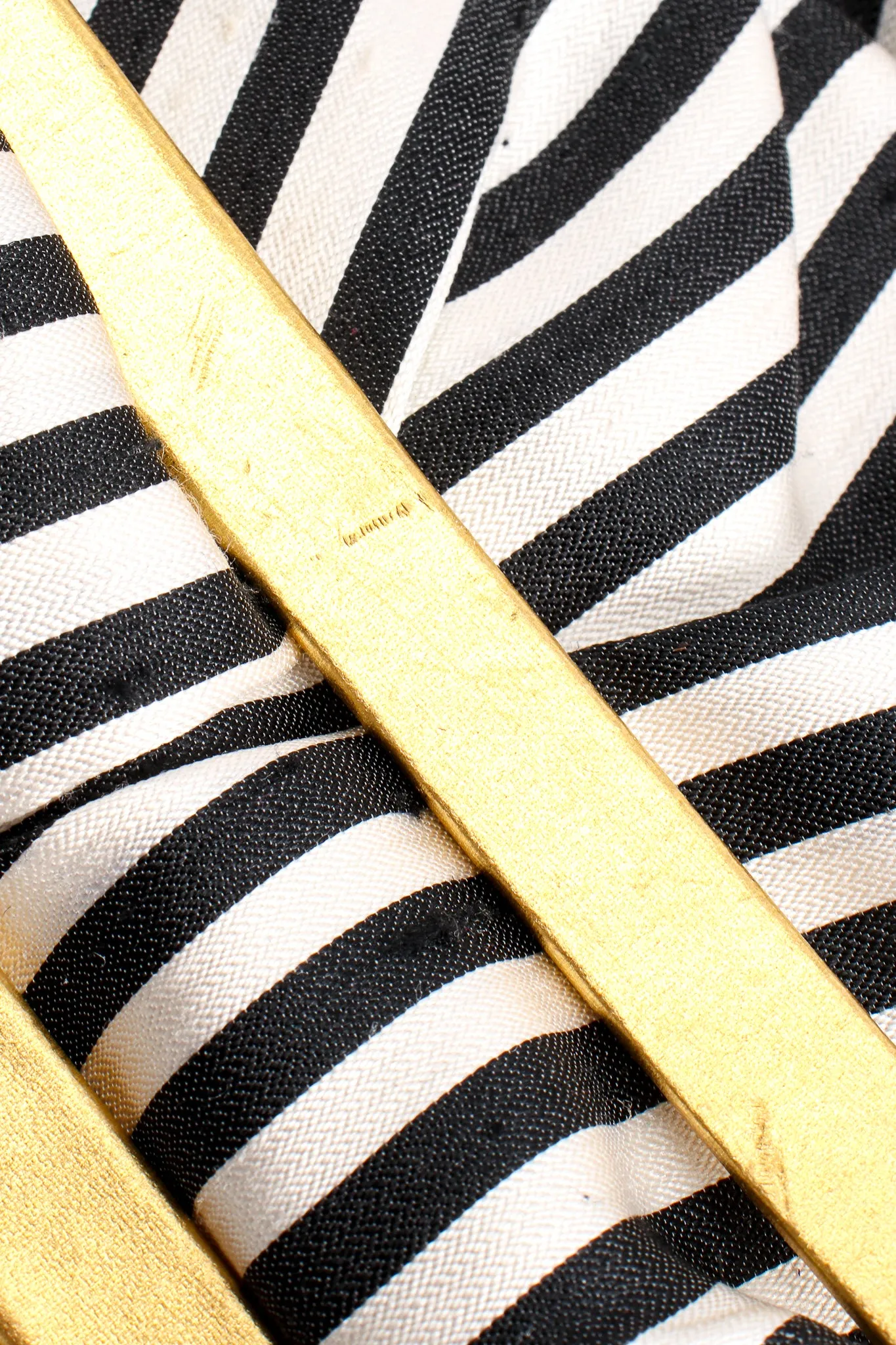 Striped Silk Bow Belt