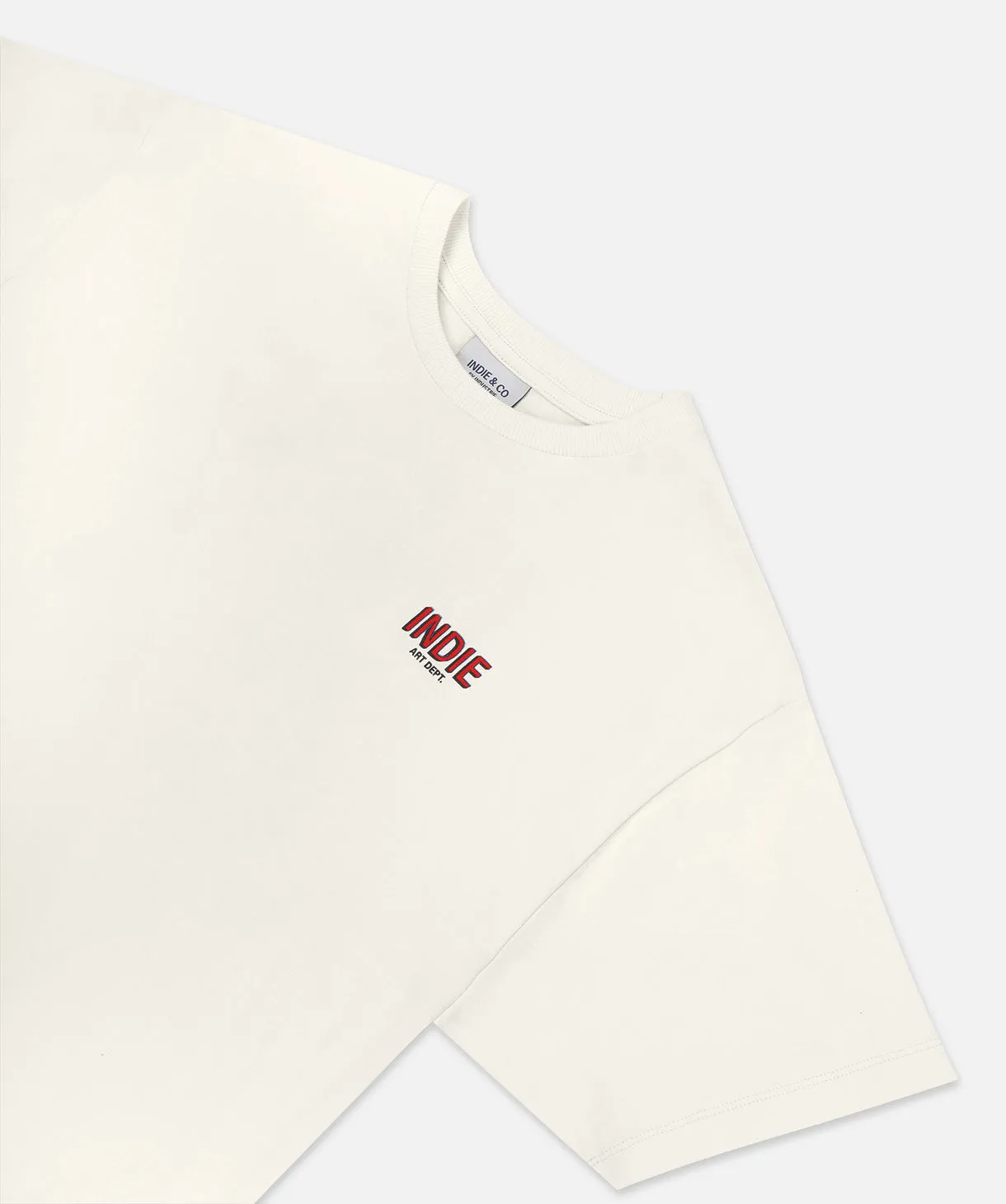 The Astor Tee - White Red