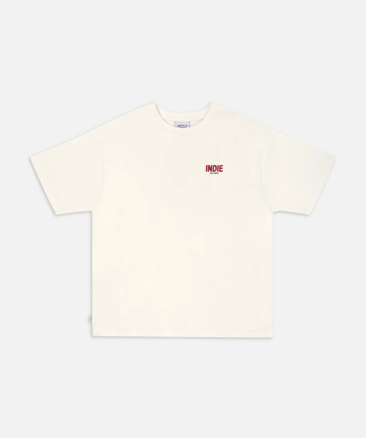 The Astor Tee - White Red