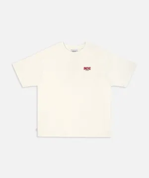 The Astor Tee - White Red