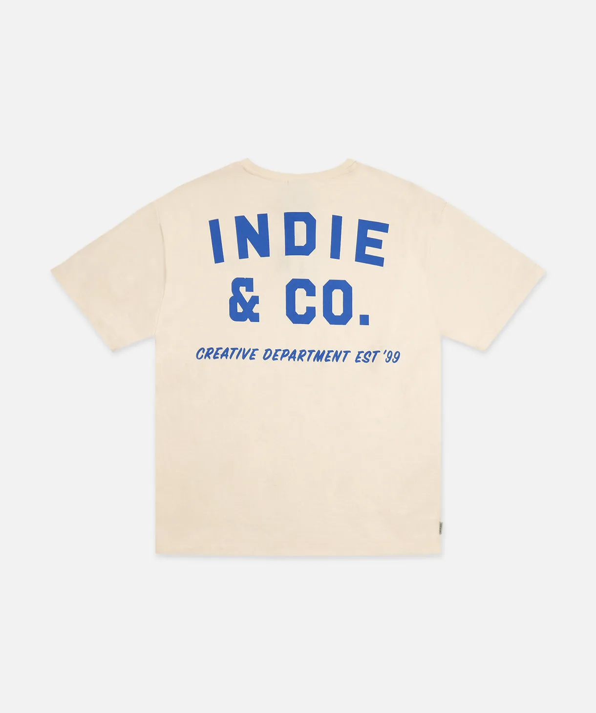 The Camino Tee - Cream/Blue