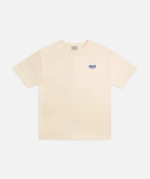 The Camino Tee - Cream/Blue