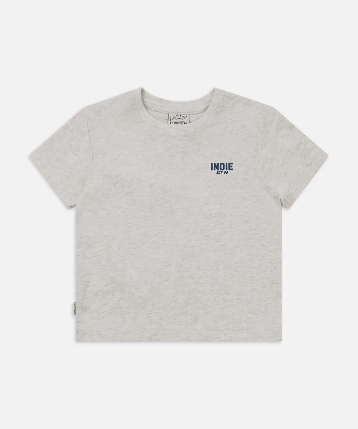 The Camino Tee - Grey Marle/Navy