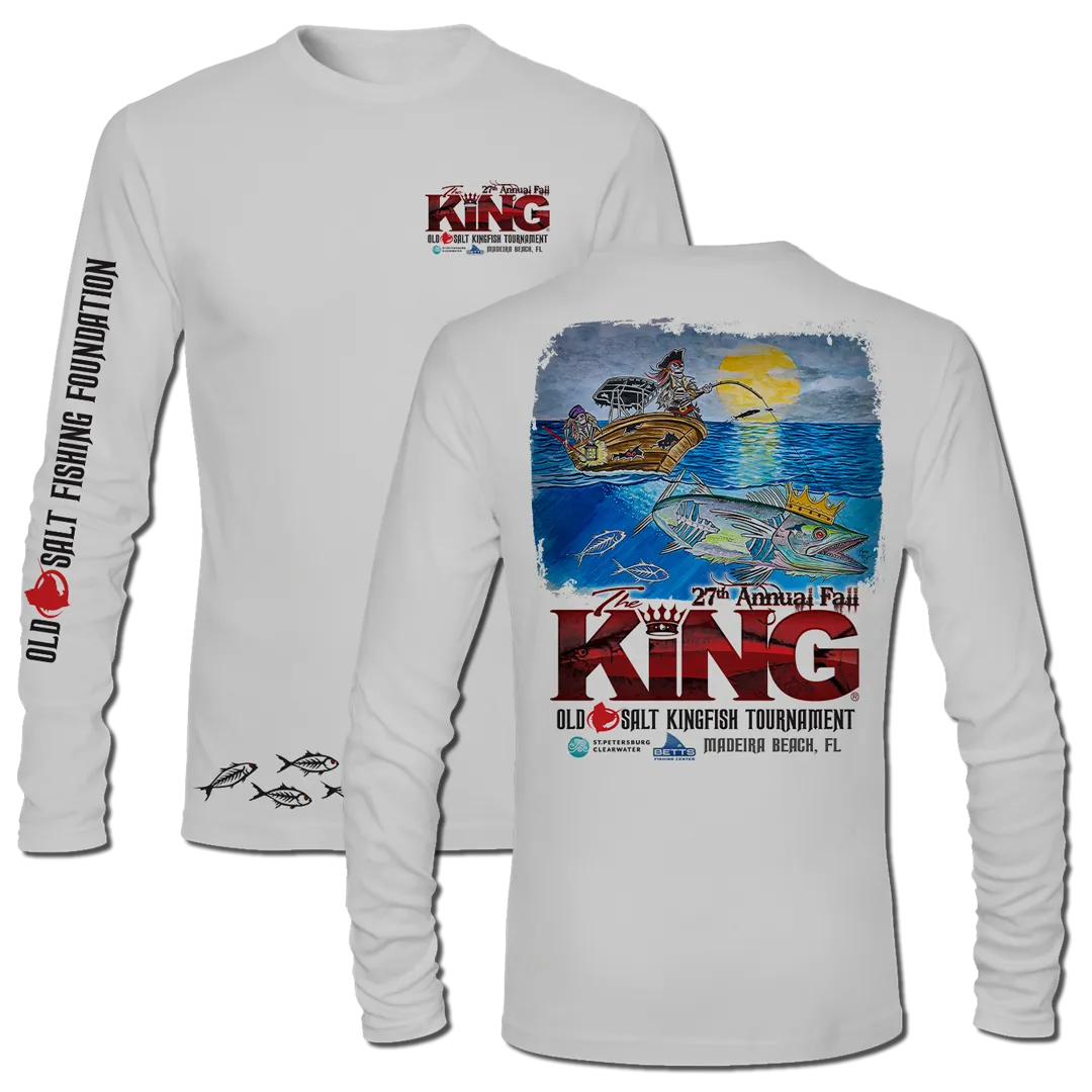 The King - Fall 2020 - Men's Long Sleeve Tournament Shirt - Performance - Grey