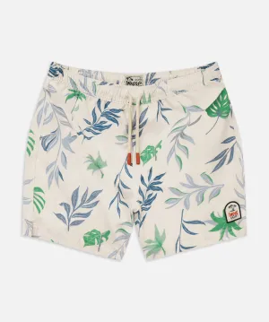 The Palm Swim Trunk - Blue/Green Combo