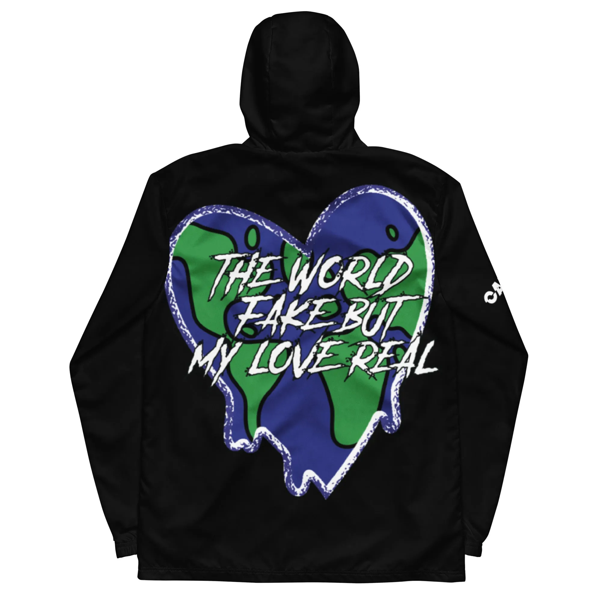 The World Fake But My Love Real Windbreaker