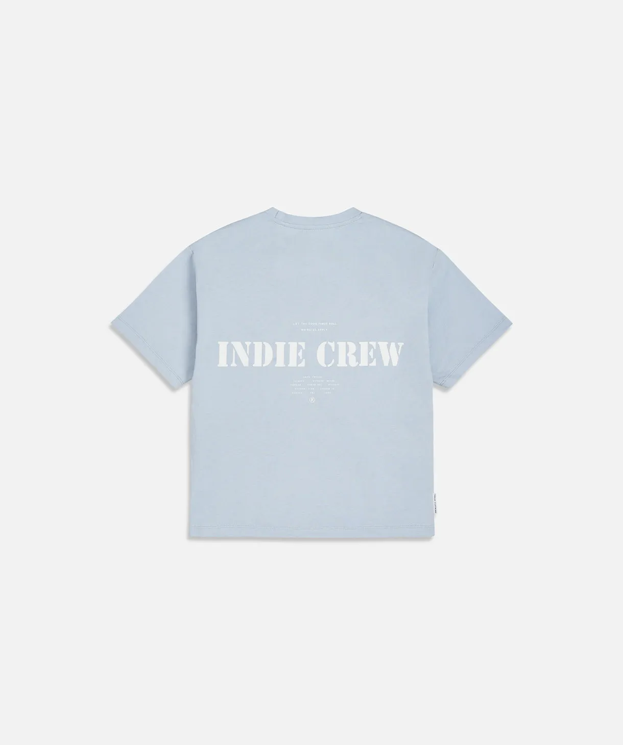 The X Oversize Crew Tee - Light Blue