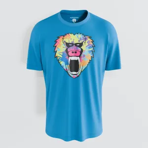 TIE DYE TEE PRINT AQUA