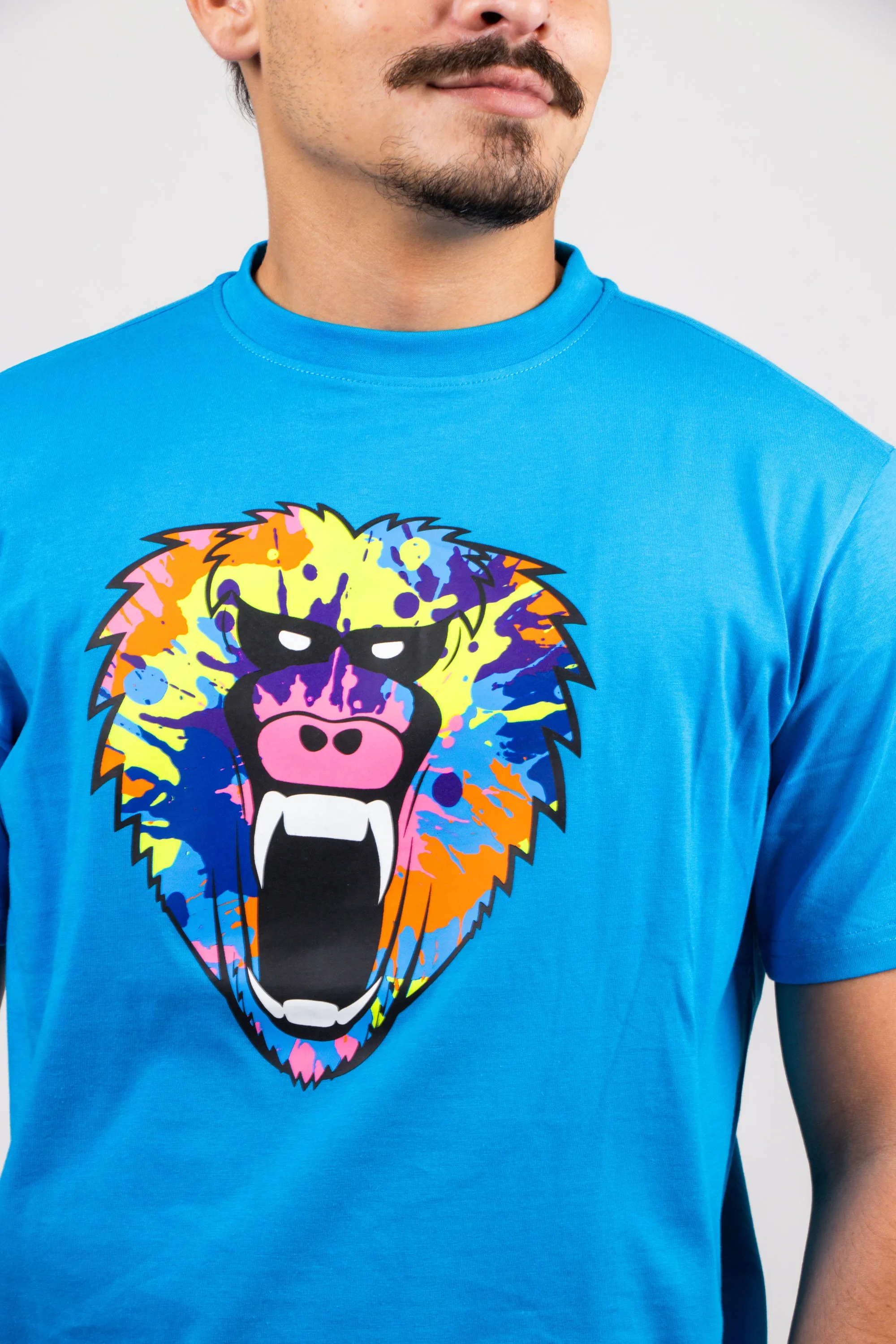 TIE DYE TEE PRINT AQUA