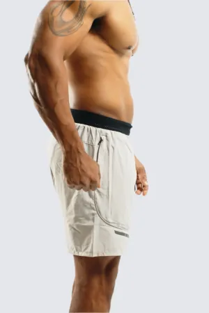 Total War Battle Shorts - Pebble Grey