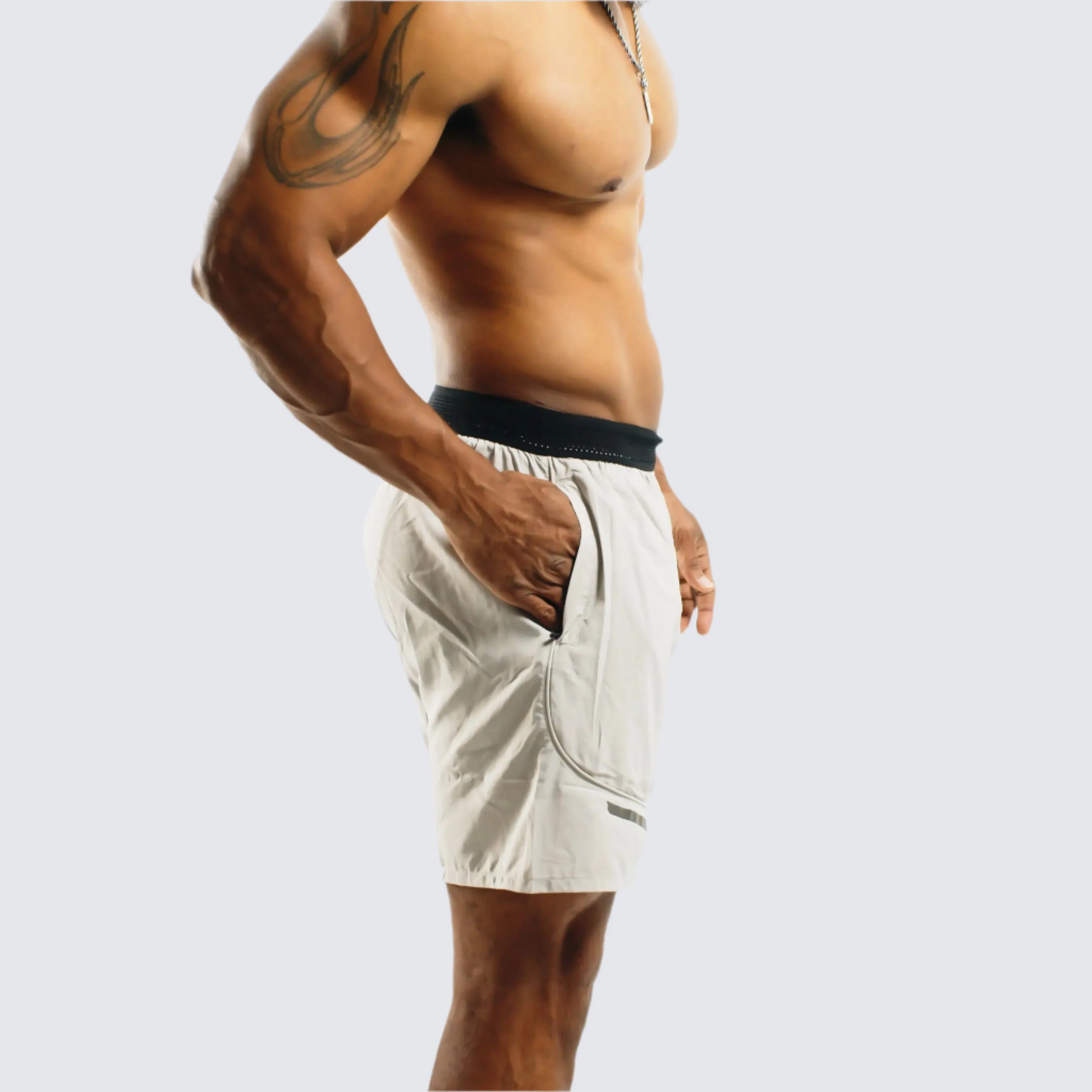 Total War Battle Shorts - Pebble Grey