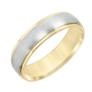 Two-Toned Brushed & Polished 6MM Band