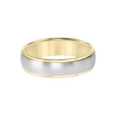 Two-Toned Brushed & Polished 6MM Band