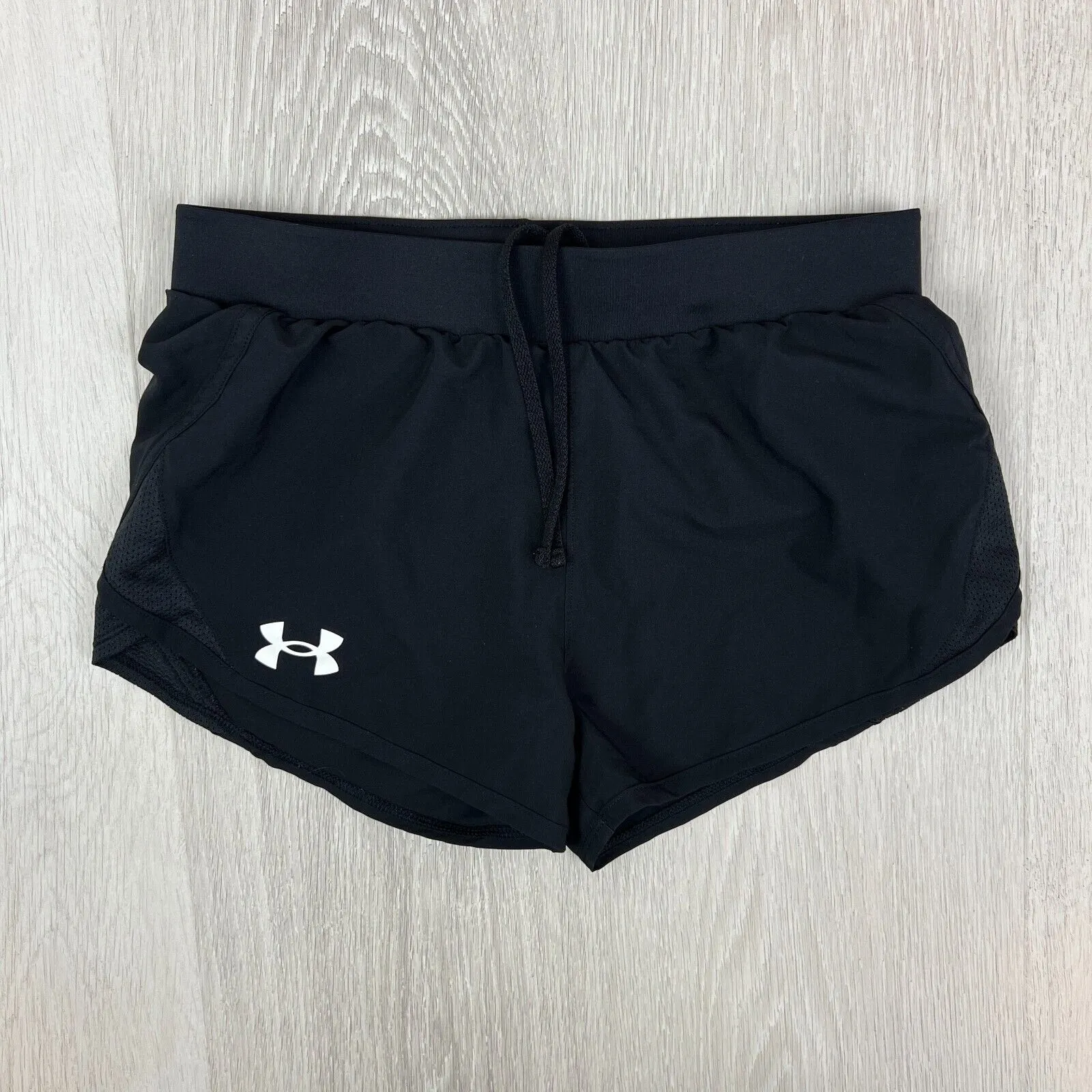 Under Armour Girls Black Athletic Shorts Size Youth Medium / 10-12 Years