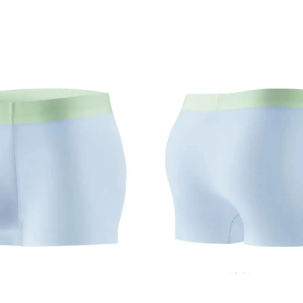 Up To Size XXL- Men's Ultra Thin Ice Silk Trunks (4 Pack) - JEWYEE WL 9519