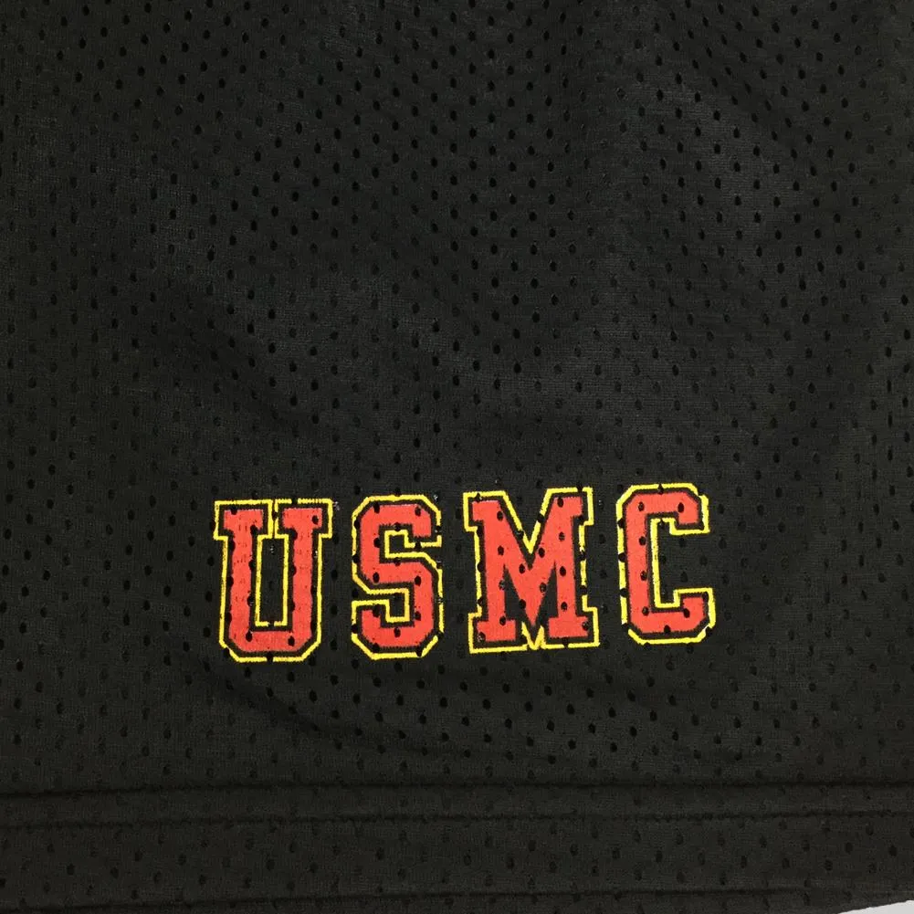 USMC Athletic Pocket Mesh Shorts (Black)