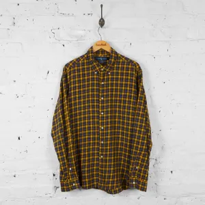 Vintage Checked Ralph Lauren Shirt - Yellow - XXL