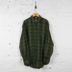 Vintage Checked Shirt - Green - XL