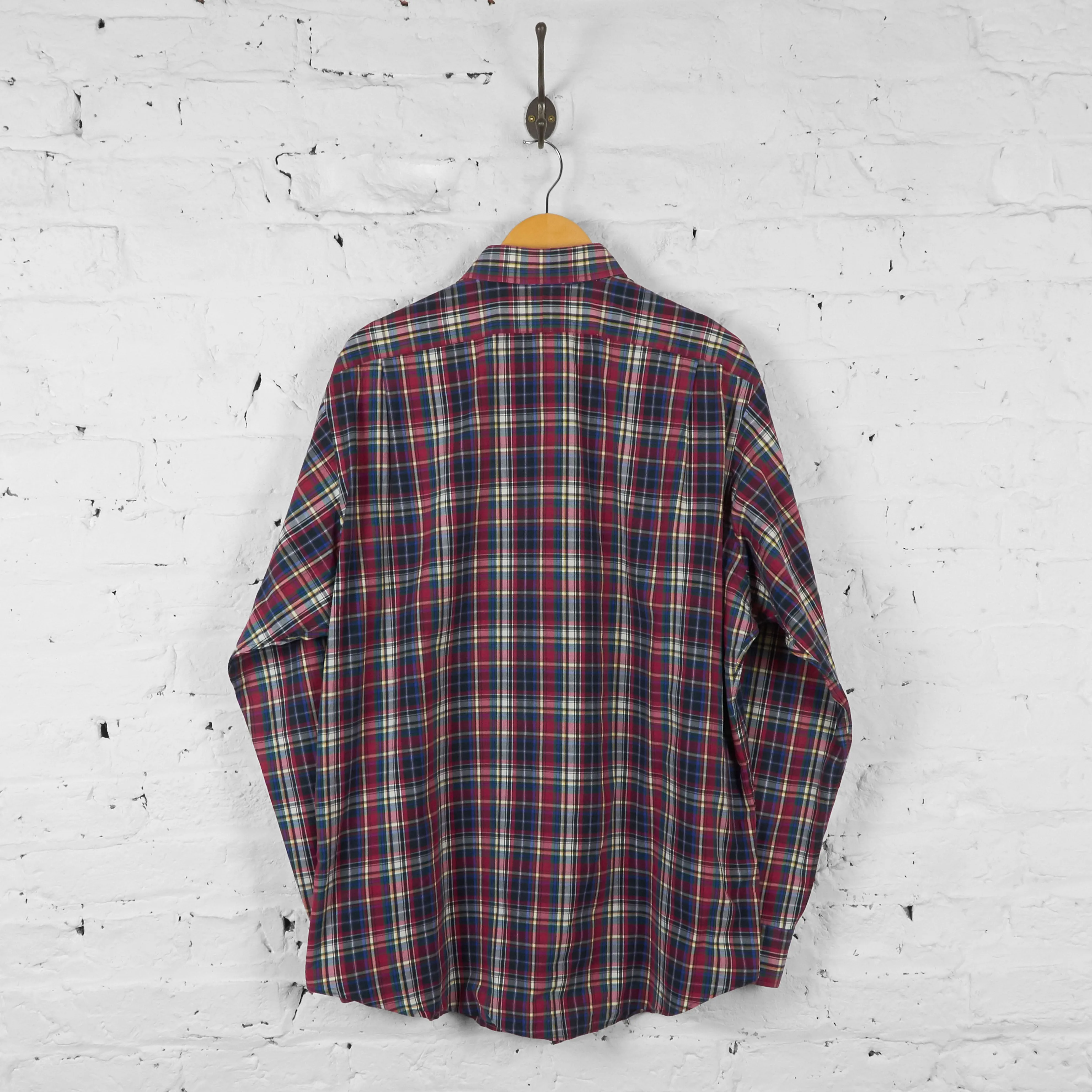 Vintage Ralph Lauren Polo Checked Shirt - Red - XL