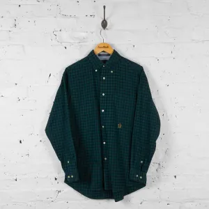 Vintage Tommy Hilfiger Checked Shirt - Green - M