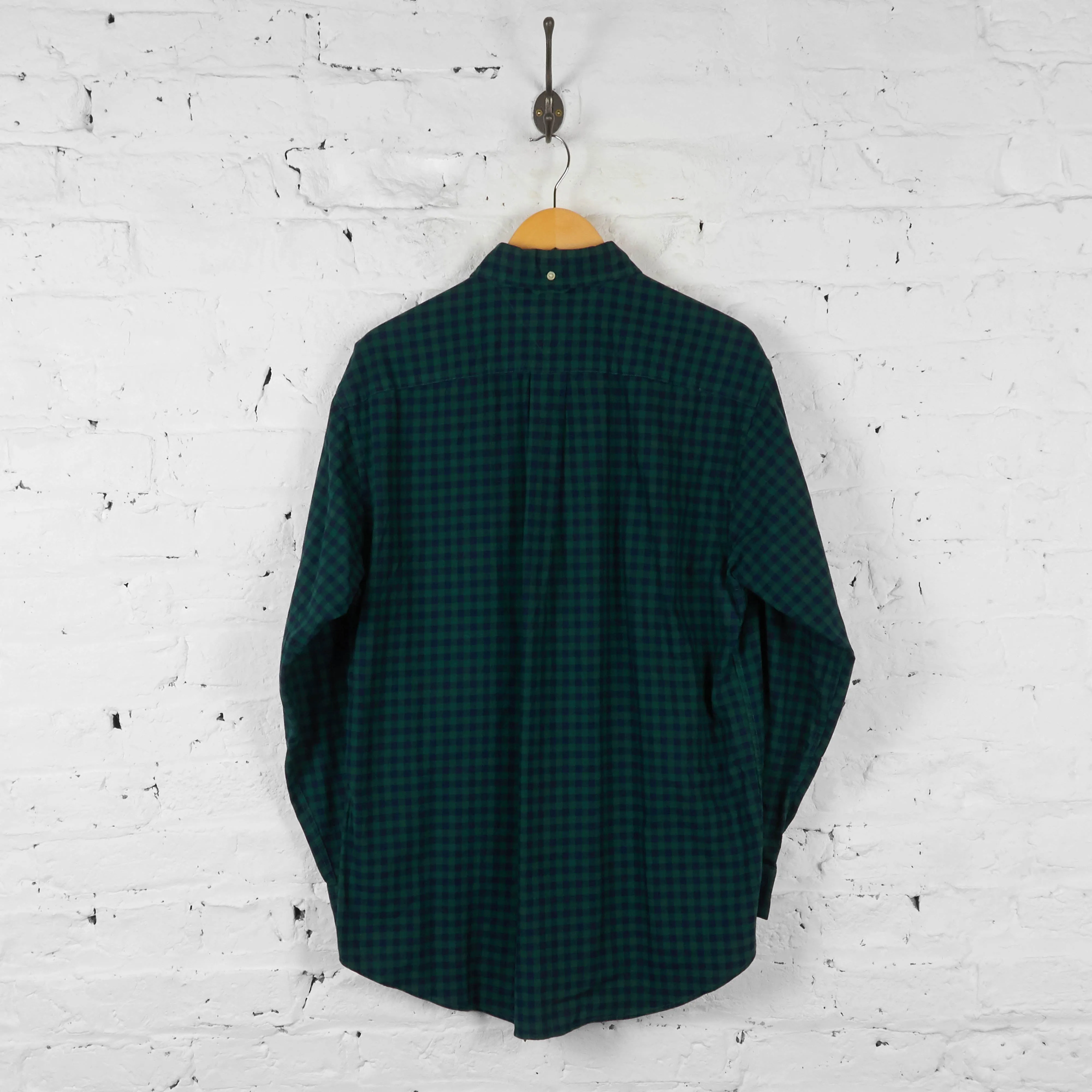 Vintage Tommy Hilfiger Checked Shirt - Green - M