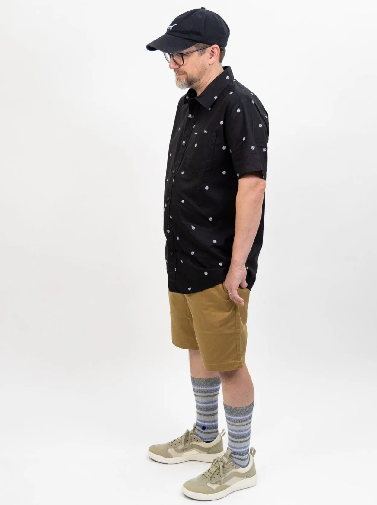 Volcom Frickin Elastic Waist Shorts - Dark Khaki