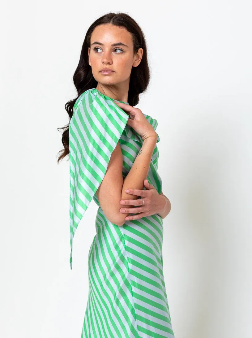 Whitney Midi Wrapped Dress - Bouboulina Stripes