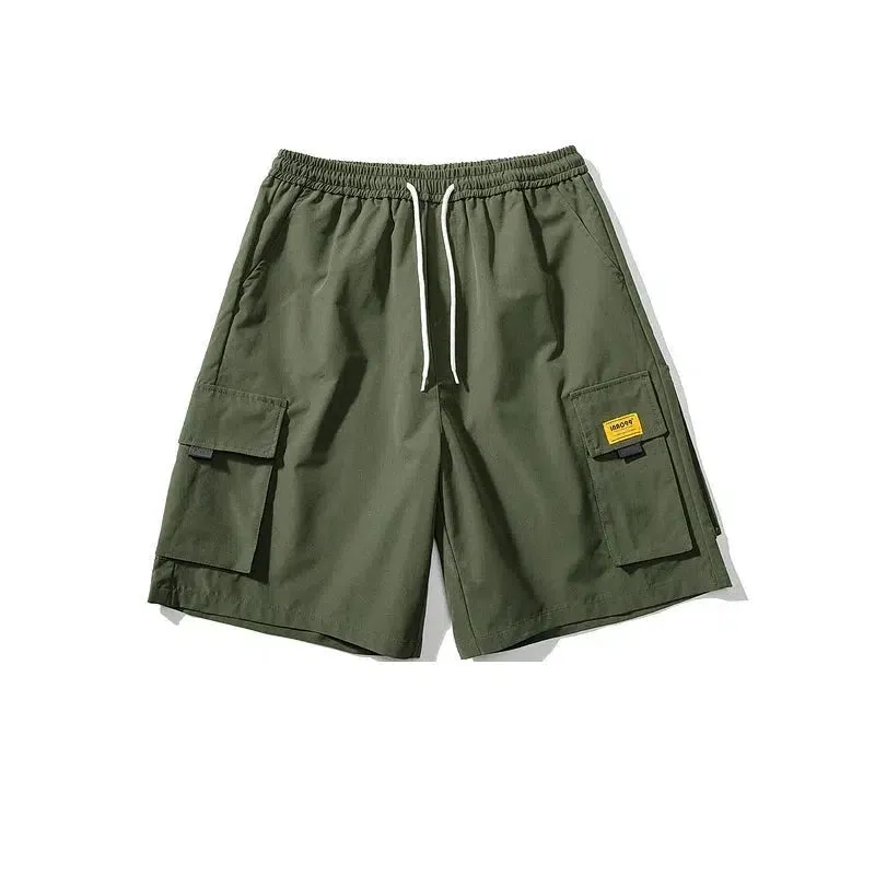Wide-leg Multi-pocket Shorts