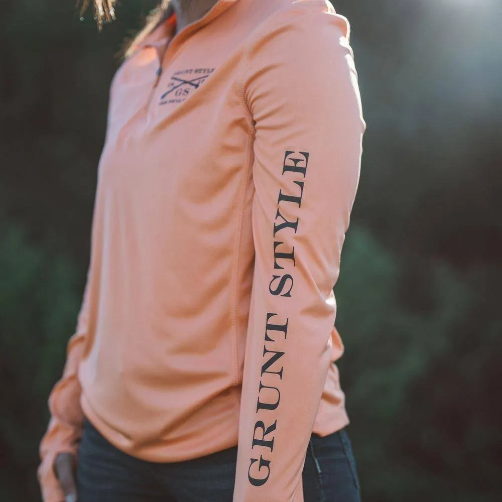 Women's Overwatch 1/4 Zip - Apricot Crush