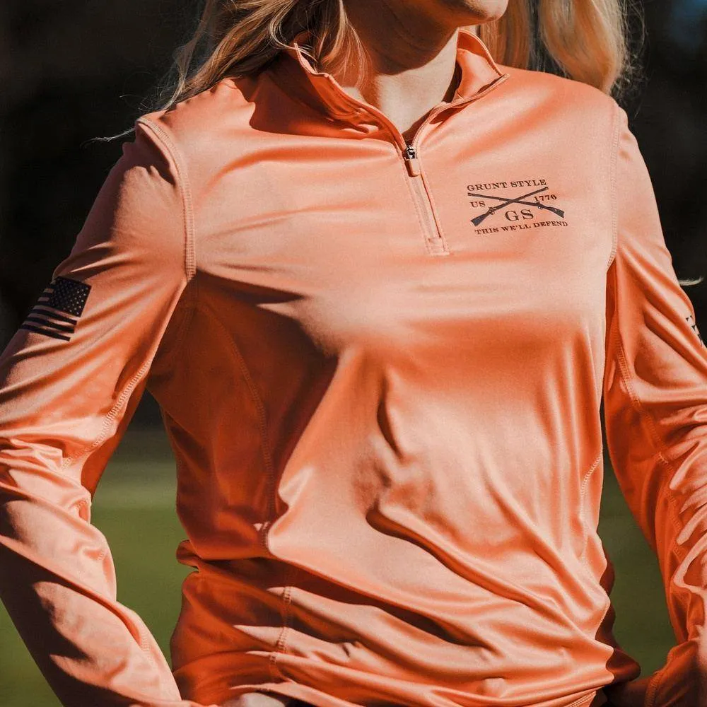 Women's Overwatch 1/4 Zip - Apricot Crush