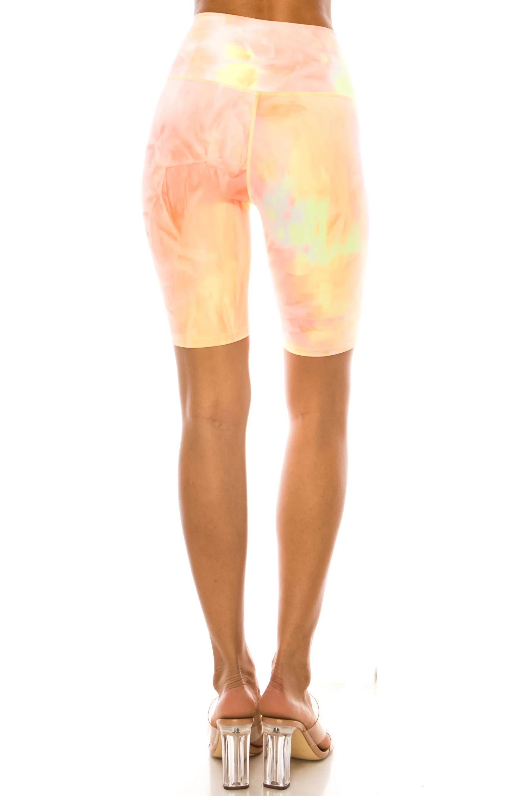 Women's Tiedye, Honeycomb athletic Biker Shorts