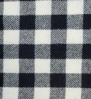 Wool | 60"  Black/White Check