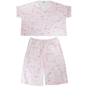 YUK FUN Dora Cat Suit in White - MADE TO ORDER