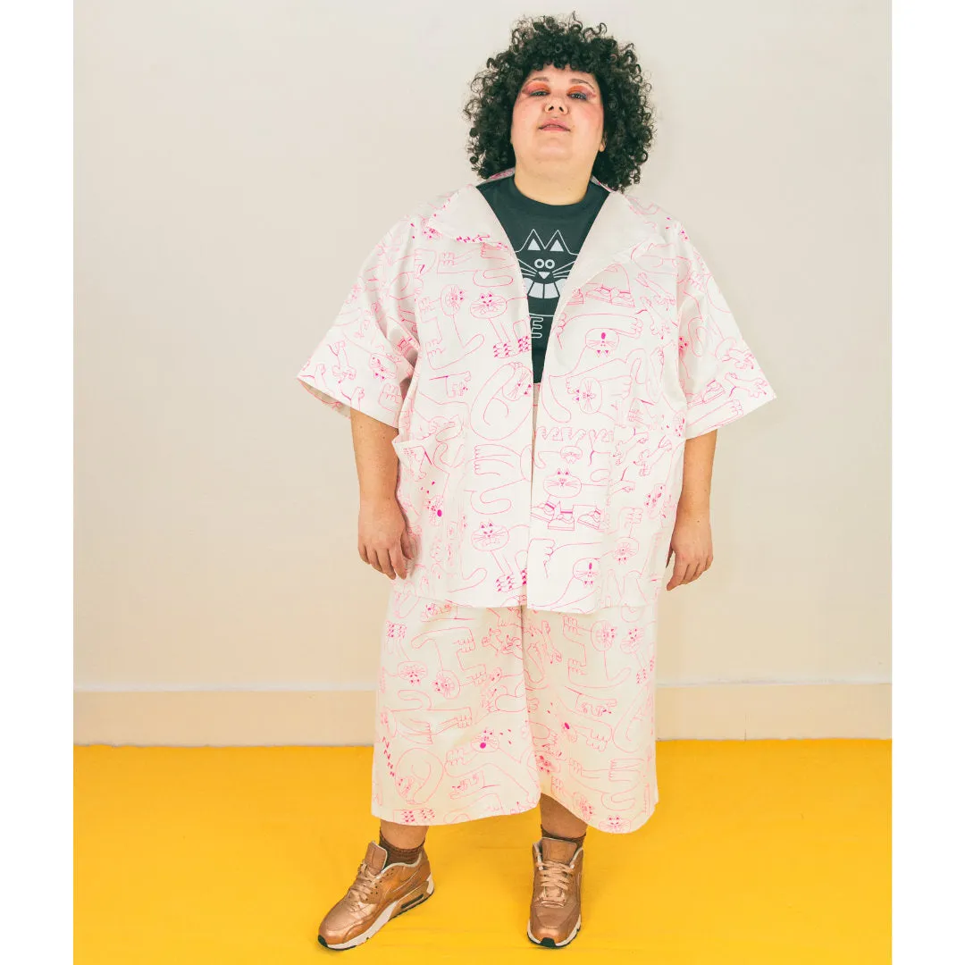 YUK FUN Dora Cat Suit in White - MADE TO ORDER