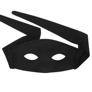 Zorro Black Men's Masquerade Mask