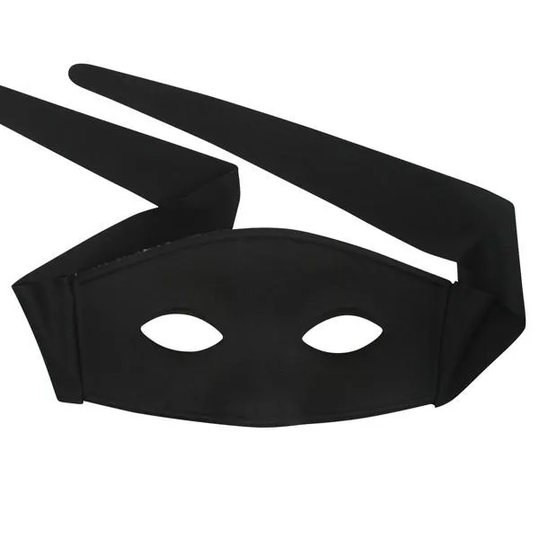Zorro Black Men's Masquerade Mask